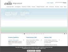Tablet Screenshot of cnio.es